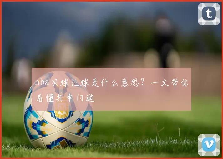 nba买球让球是什么意思?一文带你看懂其中门道